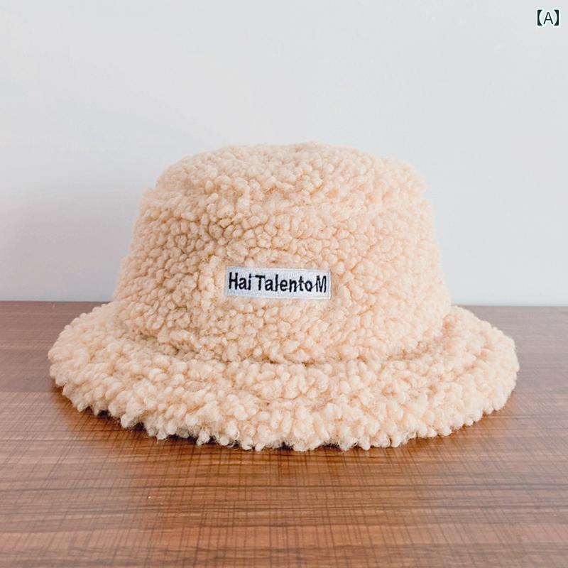 帽子 キッズ かわいい 女の子 男の子 秋冬 ボア ふわふわ バケットハット 保温 かわいい