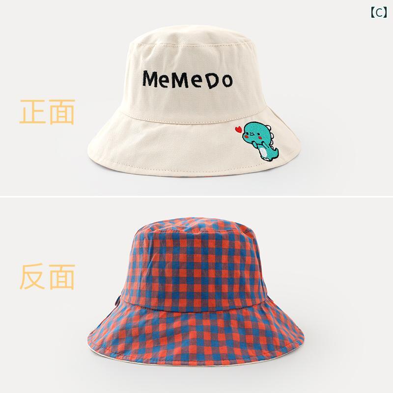 帽子 キッズ かわいい 子供 夏 両面 バケットハット 女の子 日除け 幼稚園 男の子 日焼け防止 春秋