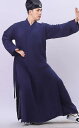 チャイナ風 服 薄手 男女兼用 太極拳 座禅 瞑想 道着 セットアップ 春夏 リネン ロング丈 動きやすい 通気性 大きいサイズ シンプル 無地 青 黒 白