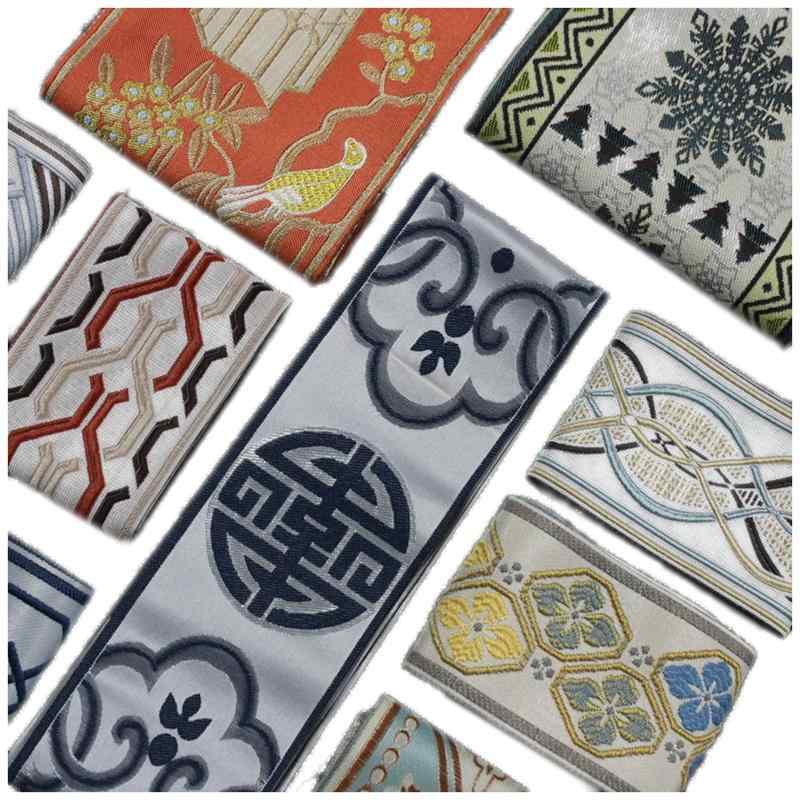 Cotton （Patterned Cloth） - エスニック柄 生地 チャイナ風 刺繍 ジャカード カーテン 装飾 テーブルランナー ソファ クッションカバー 出窓 シンプル ナチュラル レトロ 赤 オレンジ 黄色