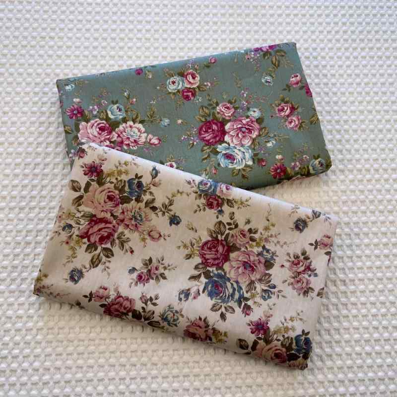 花柄 生地 可愛い レトロ ローズ ツイル プリント 寝具 テーブルクロス クッションカバー 装飾 ハンドメイド 手芸 カーテン 薄手 滑らか幅:160cm