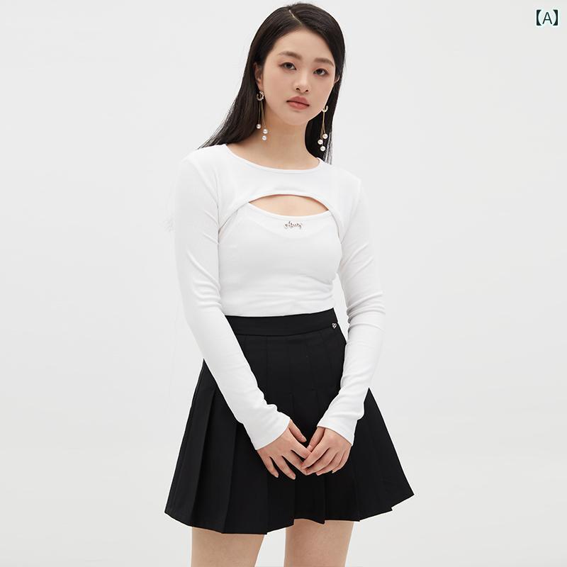 大きいサイズ レディース ニット 長袖 セットアップ 白 シンプル 秋 大人 カジュアル 上品 トップス スカート 透かし編み おしゃれ