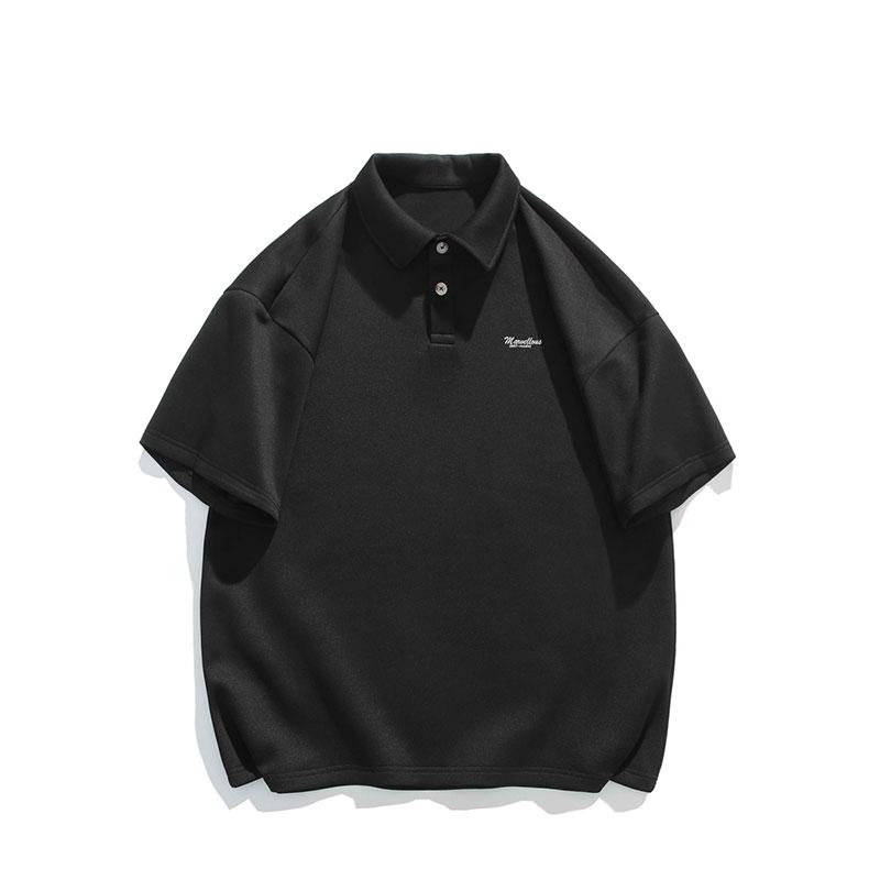 tシャツ メンズ おしゃれ 白 ポロシャツ 英文字プリント 半袖 メンズ 夏 カジュアル 韓国 トップス