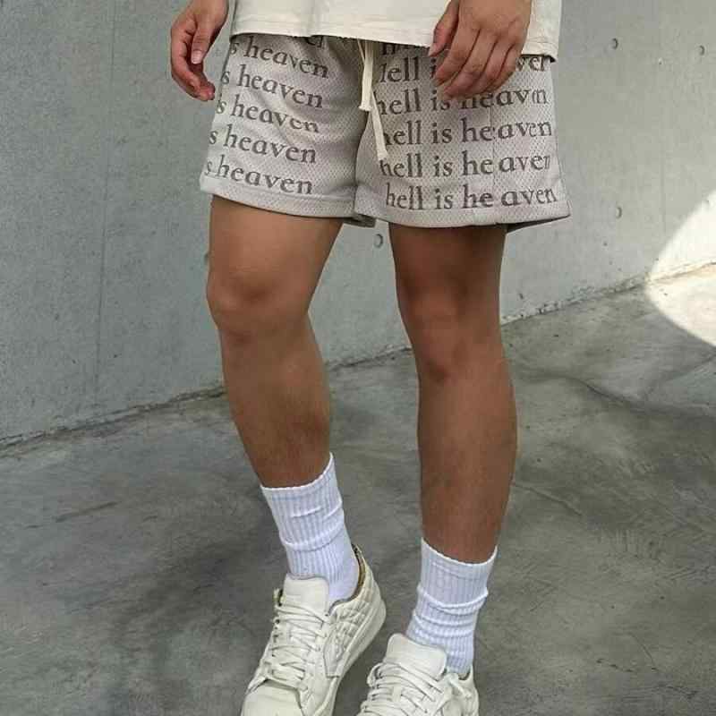 ショートパンツ メンズ 夏 ボトムス 短パン 薄手 ドローストリング ウエストゴム 大きいサイズ ゆったり ジム トレーニング ランニング スポーツ アウトドア ヒップホップ カジュアル 黒 グレー 英字
