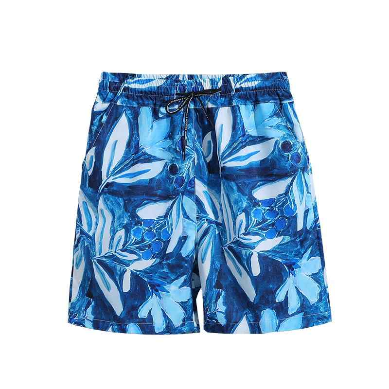ハーフパンツ メンズ 夏 ボトムス 薄手 大きいサイズ ゆったり ランニング ジム トレーニング スポーツ レジャー ビーチ カジュアル 青 白 黄 花 ボタニカル柄