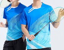 スポーツウェア セットアップ 男女兼用 速乾 通気性 ストレッチ 半袖Tシャツ 陸上 卓球 バレーボール トレーニング ユニフォーム 大きいサイズ 青 紫 赤