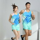 陸上 トレーニング ウェア メンズ レディース マラソン ランニング 速乾 タンクトップ ショートパンツ セットアップ 競技用 大きいサイズ 白 赤 青