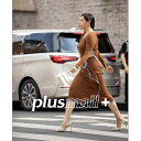 大きいサイズ レディース ニット 長袖 秋冬 ツートンカラー ウェーブ