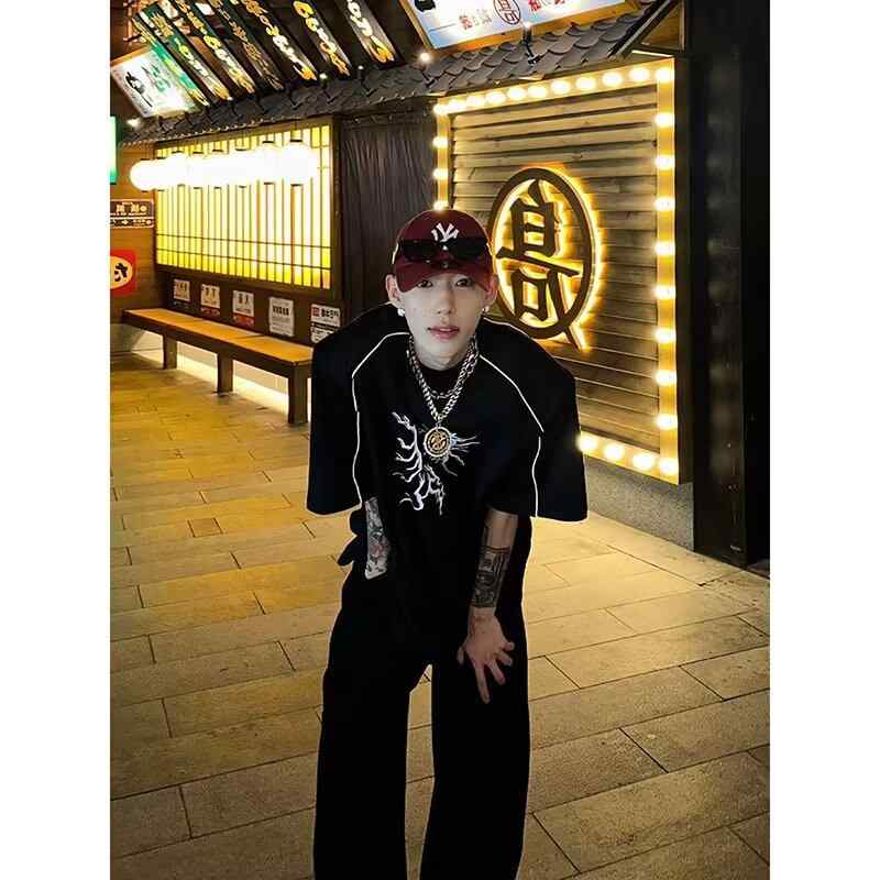 長袖Tシャツ メンズ ショルダーパッド メタルボタン装飾 3色 楽天市場】肩パッド tシャツ(メンズファッション)の通販