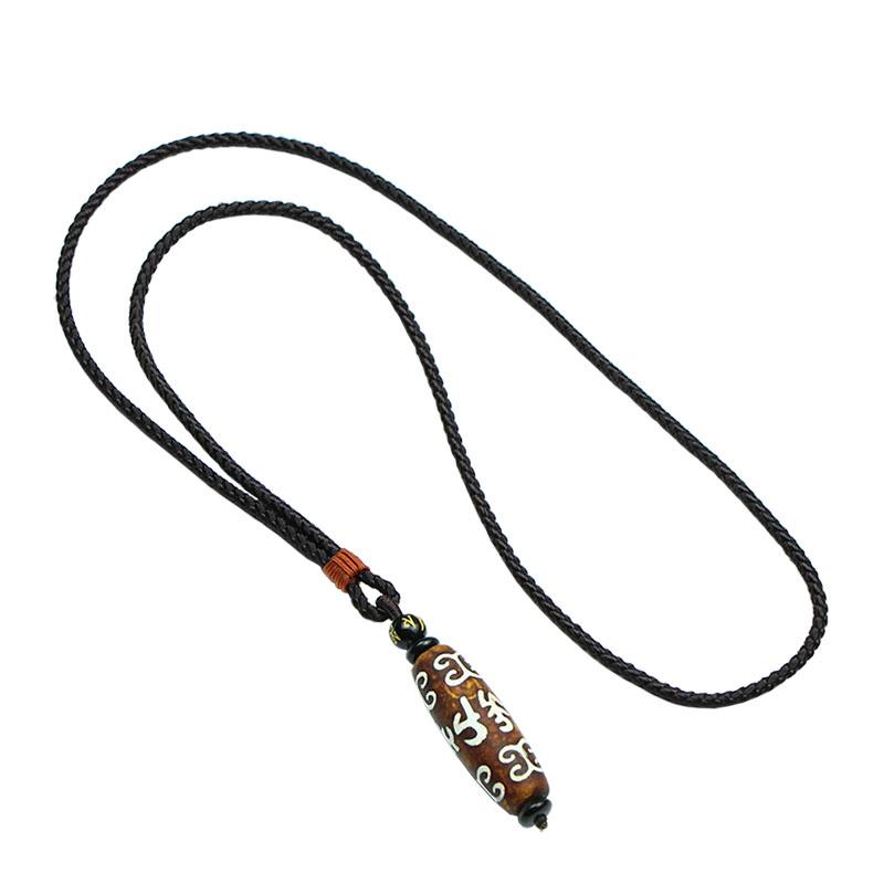 ペンダント ネックレス チベット 民族風 アンティーク調 伝統的 彫刻 六字真言 天珠アクセサリー 装飾 お守り 縁起物 個性的 おしゃれ