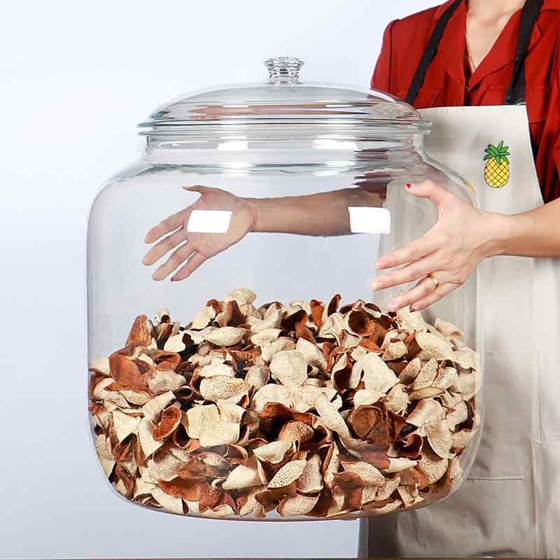 保存容器 保管 家庭用 キッチン 収納 密閉 密封 円筒形 プラスチック 蓋 大きめ 穀物 小麦粉 防カビ 防塵 クリア 透明 シンプル おしゃれ