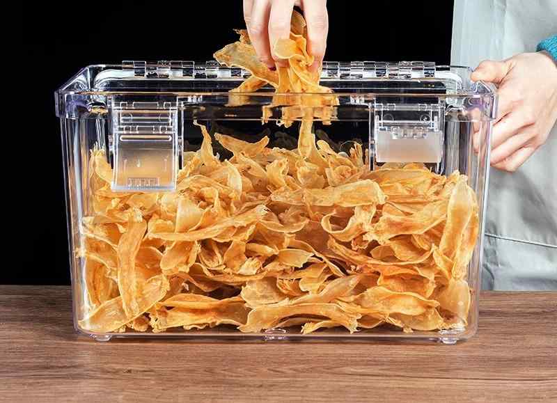 保存容器 保管 密閉 密封 家庭用 キッチン 収納 便利 グッズ 防塵 防カビ プラスチック 蓋 大容量 四角形 食品用 クリア 透明 シンプル
