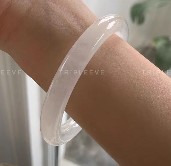 绿色 - バングル クリア 大人 上品 レトロ レディース アクセサリー ブレスレット 太め 重ね付け 夏 白 シンプル おしゃれ
