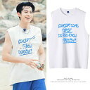 ノースリーブ メンズ スポーツ 柔らかい カジュアル 英字 数字 Tシャツ 綿 ゆったり 男女兼用 レジャー トップス ラウンドネック 大きいサイズ 白 黒