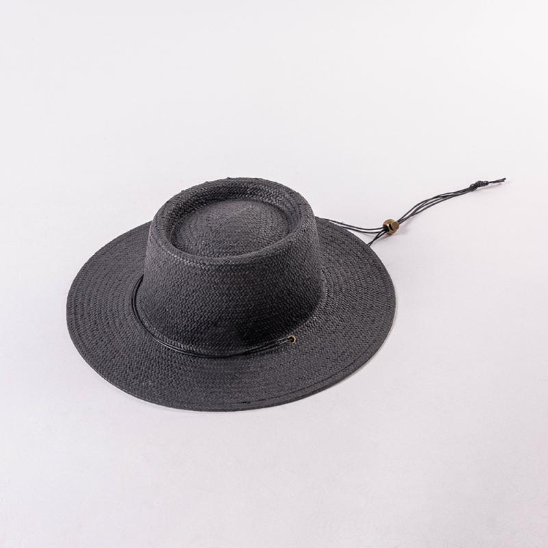 素材: ストロー サイズ: M（56-58cm） デザイン: シンプル カラー: キャメル.ブラック.ベージュ つば形状: フラット 帽子トップ: フラットトップ タイプ: ストローハット つば幅: ワイドブリム