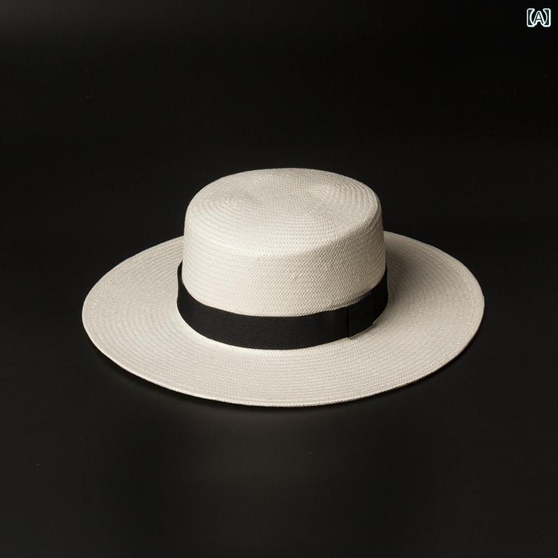 ハット レディース おしゃれ 帽子 普段使い 春夏 シンプル カジュアル リボン 装飾 ペーパーブレード ..