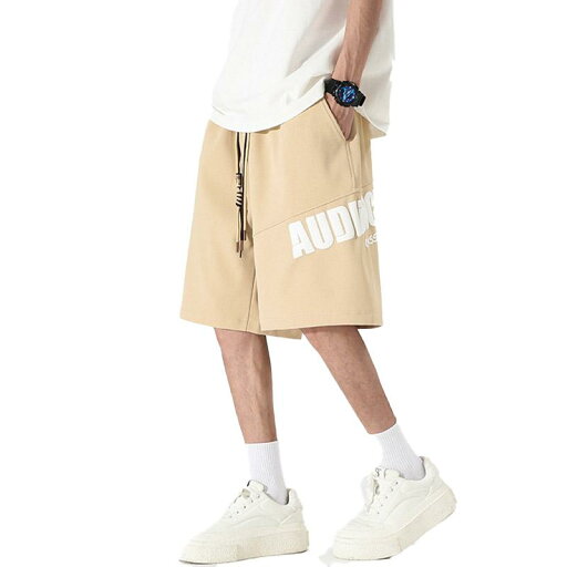 ハーフパンツ メンズ おしゃれ グリーン 英字プリント 薄手 ストレート ワイド 五分丈 夏 スポーツ ランニング 登山 ハーフパンツ メンズ おしゃれ グリーン 英字プリント 薄手 ストレート ワイド 五分丈 夏 スポーツ ランニング 登山