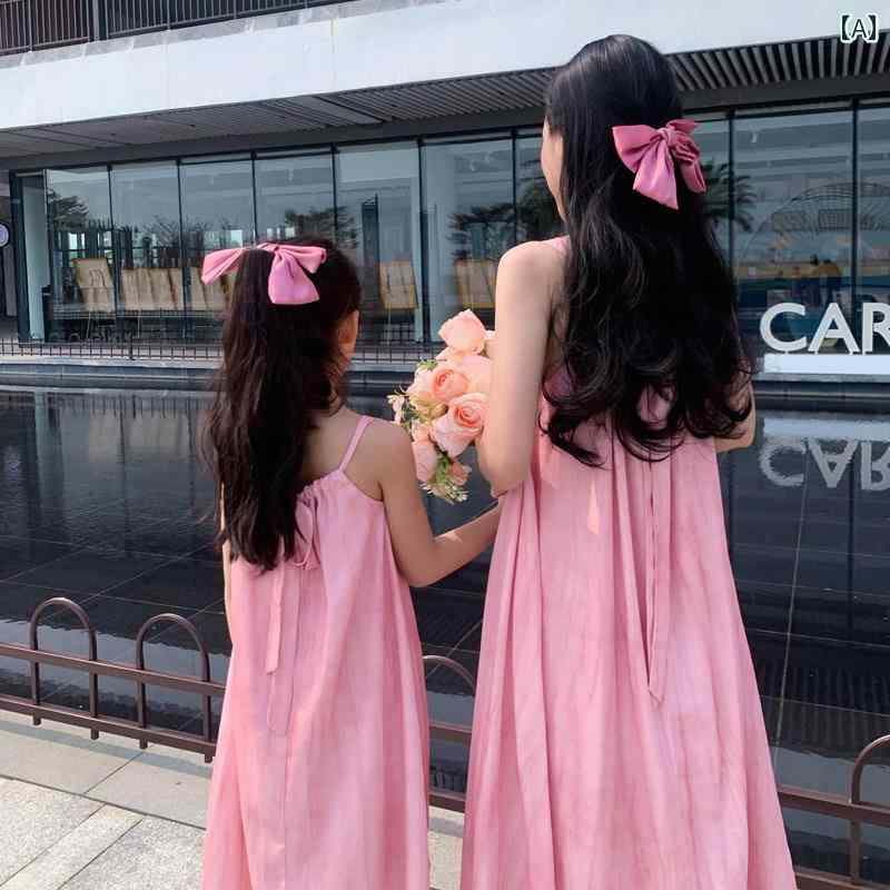 親子 ペアルック ワンピース 衣装 夏 ビーチ バカンス 母 娘 レディース 子ども ロ...