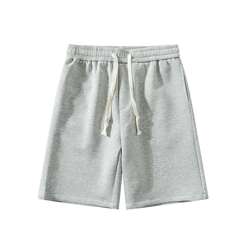 ハーフパンツ メンズ おしゃれ グレー 無地 五分丈 ワイド ゆったり シンプル ヴィンテージ風 夏 綿