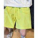 ハーフパンツ メンズ おしゃれ 紫 薄手 快適 ドロップ感 ワイド 夏 シンプル 無地