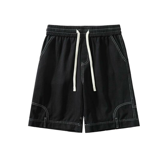 ハーフパンツ メンズ おしゃれ デニム 黒 解体 ステッチ 裏返し風 五分丈 夏 ハーフパンツ メンズ おしゃれ デニム 黒 解体 ステッチ 裏返し風 五分丈 夏