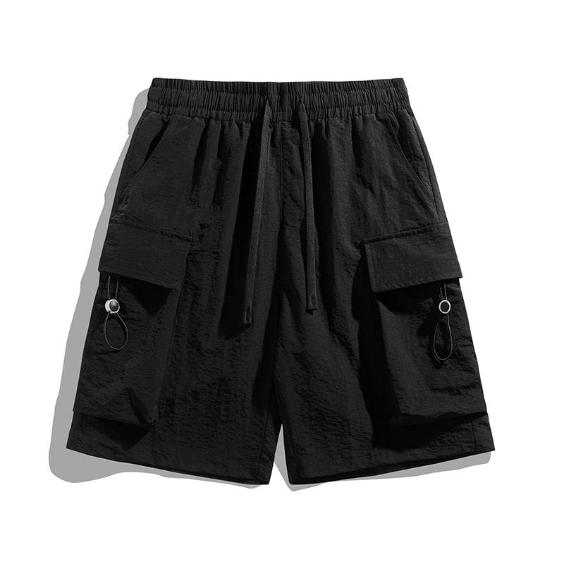 シルエット: ゆったり ウエスト: ミドルウエスト パンツ丈: ハーフ サイズ: 3XL.2XL.XL.M.L 素材: ポリエステル デザイン: ストレート パンツ裾: ストレート 機能: 通気性が良い 伸縮性: なし カラー: ブラック.グリーン.オレンジ.ライトグリーン.グラスグリーン