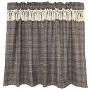 カフェ カーテン 生地 柔らかい 棒なし アメリカン カントリー チェック 柄 太 ライン ドア 厚手 遮光 寝室 リビング キッチン おしゃれ レイアウト ベージュ