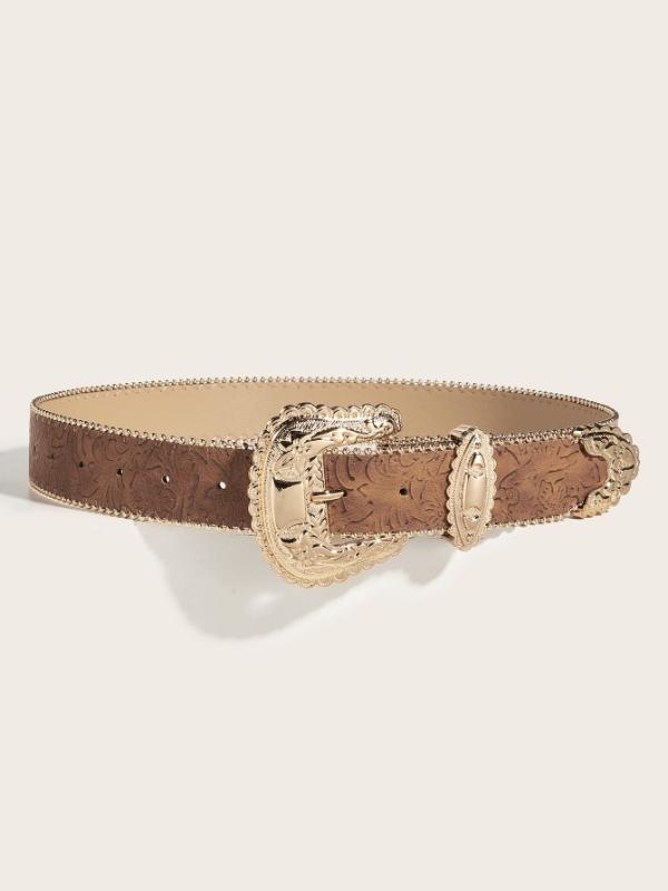 ベルト レディース ヴィンテージ 装飾 個性 スーツ スカート 合わせ サブカルチャー 黒 キャメル