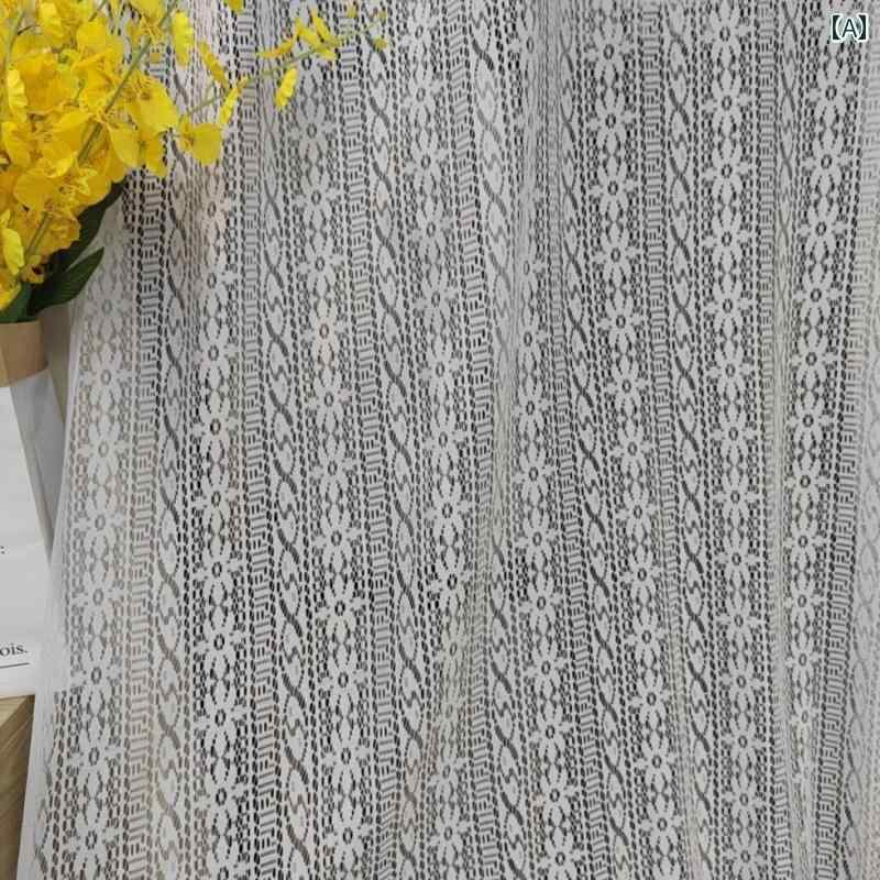 レース 生地 白 ジャカード ステージ ウェディング 小道具 カーテン テーブルクロス パーティー 撮影 装飾 インテリア カントリー おしゃれ 花柄 ひし形 ひまわり