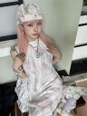 レース 帽子 レディース 夏 フレンチ レトロ 花柄 つばなし ターバン キャップ 薄手 通気性 韓国 かわいい 上品 シンプル お出かけ 白