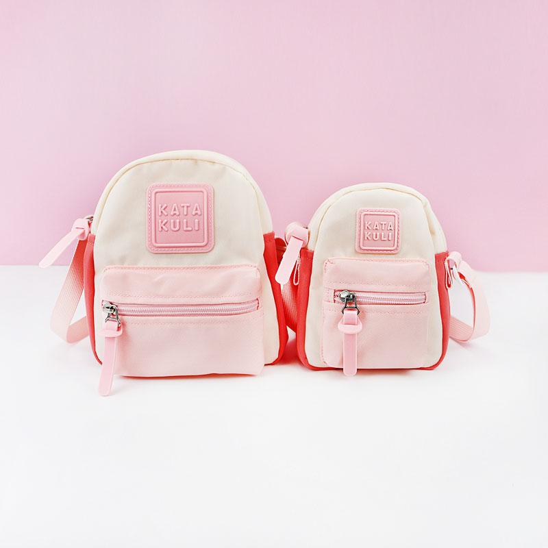 楽天フロントップ楽天市場店ショルダーバッグ キッズ 女の子 男の子 斜め掛け ジッパー ポケット 小さめ 軽量 撥水 通気 お出かけ かわいい カラフル オレンジ ピンク カーキ プレゼント 誕生日