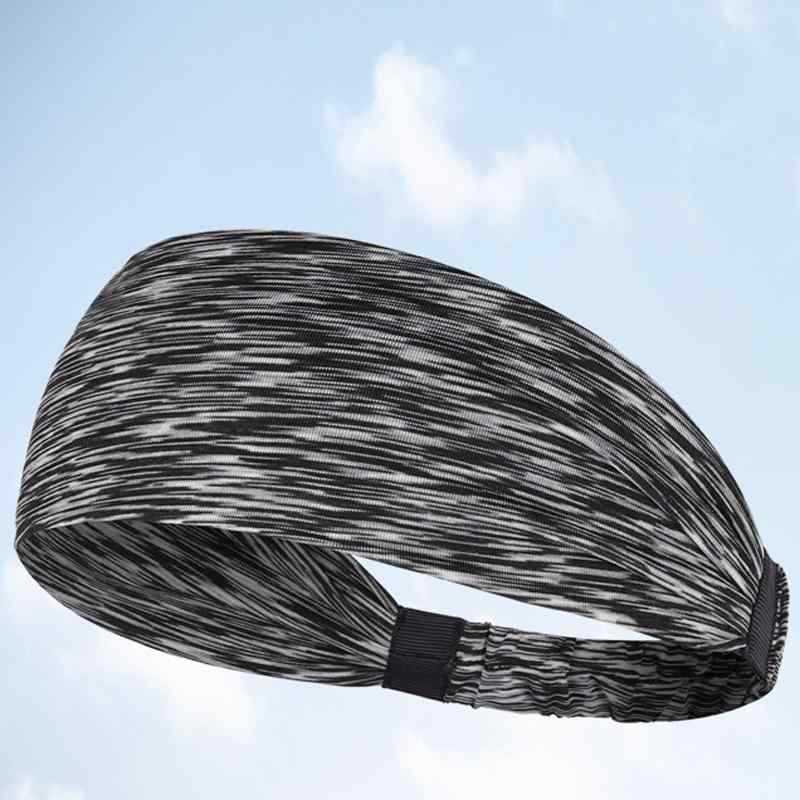 ヘアバンド スポーツ レディース 吸汗 通気性 ヨガ フィットネス ランニング ヘッド アクセサリー 速乾 滑り止め シンプル 幅広 グレー