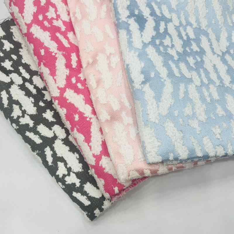 シェニール 生地 シェニール ソファー カバー ヒョウ柄 ジャカード 厚手 柔らかい バッグ ハンドメイド..