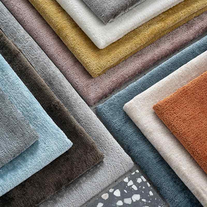 シェニール 生地 シェニール ソファー カバー 厚手 ハンドメイド クッション モダン オレンジ グレー 青 シンプル ナチュラル 無地 柔らかい 滑らか 通気性 マルチクロス