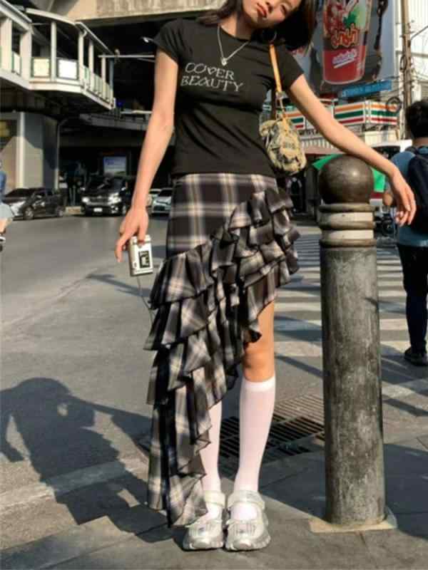 楽天市場】アシンメトリーフリルスカートの通販