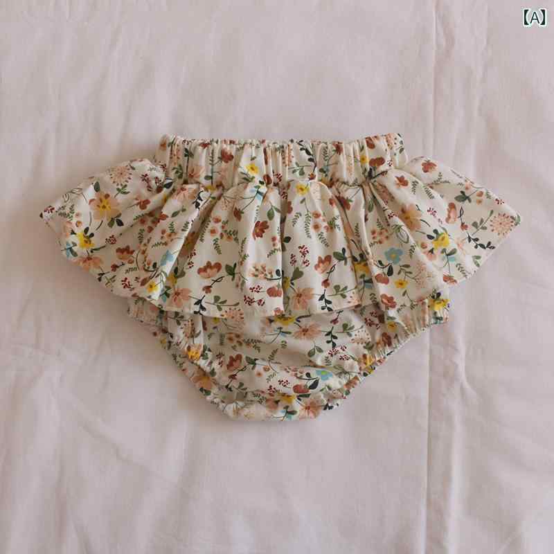 かぼちゃパンツ ベビー 女の子 夏 ボトムス ブルマスカート ウエストゴム フリル ...