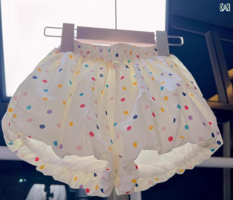 かぼちゃパンツ ベビー キッズ 女の子 夏 ボトムス 短パン ブルマ ウエストゴム 通...