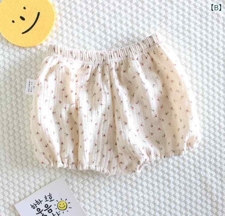 かぼちゃパンツ ベビー キッズ 女の子 男の子 夏 ボトムス ショート ロング ウエス...