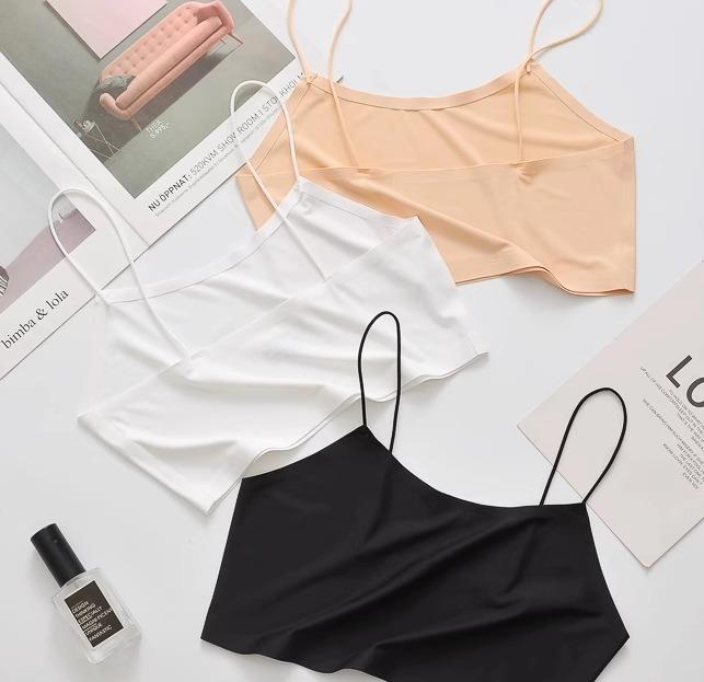 インナー レディース キャミソール 夏 薄手 シームレス ショート丈 ひんやり 涼しい 通気性 ストレッチ..