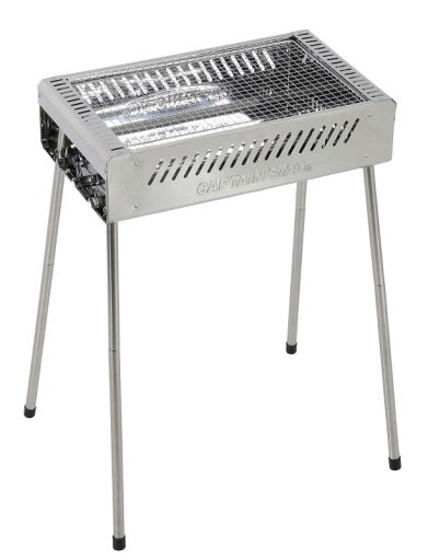 キャプテンスタッグ(CAPTAIN STAG) バーベキューコンロ バーベキューグリル BBQ ステンレス グリル ハイ・ロー高さ2段階 組立簡単 軽量 キャプテンスタッグ(CAPTAIN STAG) バーベキューコンロ バーベキューグリル BBQ ステンレス グリル ハイ・ロー高さ2段階 組立簡単 軽量