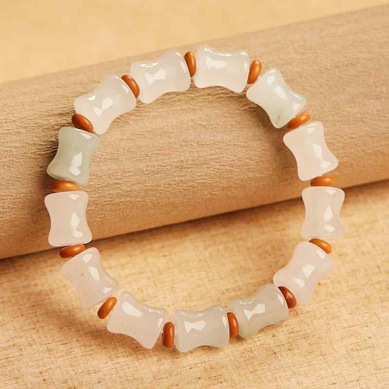 ブレスレット レディース アクセサリー 金糸玉 竹モチーフ ビーズ 光沢 エスニック おしゃれ シンプル ..