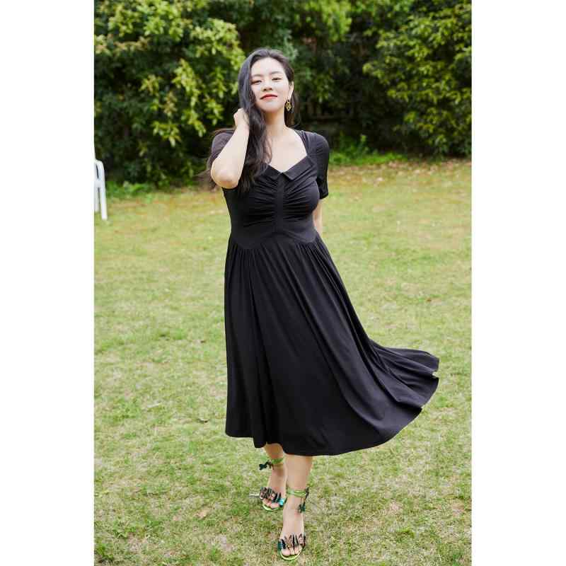 ワンピース 軽やか フェミニン 夏 韓国 リゾート きれいめ 上品 レディース