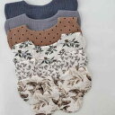 赤ちゃん よだれかけ ガーゼ コットン 6層 花びら型 スタイ 新生児 吐き戻し防止 食事エプロン 柔らかい 葉 ドット 花柄 茶 白 青 2点セット
