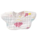 赤ちゃん よだれかけ ガーゼ コットン 8層 吸水 通気性 スタイ 新生児 吐き戻し防止 360度回転 柔らかい 4枚セット かわいい 動物柄