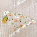 赤ちゃん よだれかけ ガーゼ コットン 薄手 三角形 スタイ 吸水 通気性 夏 新生児 吐き戻し防止 食事エプロン 柔らかい かわいい ウサギ 恐竜 柄 3枚セット