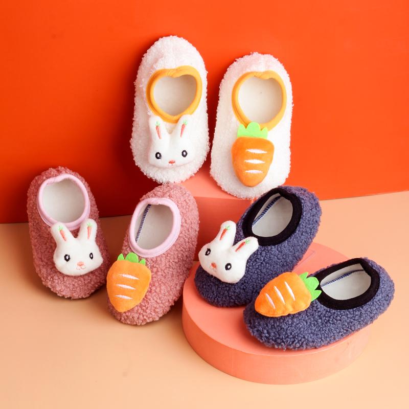 ルームシューズ 子供 もこもこ ベビー 男の子 女の子 秋冬 滑り止め ソフトソール 静音 厚手 暖かい 防..