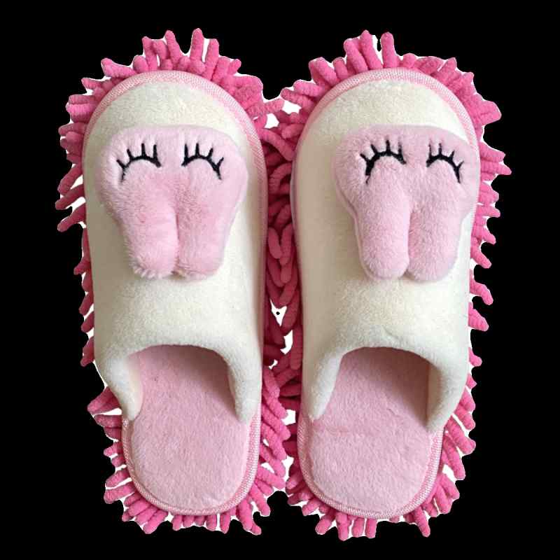 スリッパ モップ 裏 かわいい 床 掃除 便利 洗える 屋内 リビング キッチン フロア 寝室 普段使い 女性..