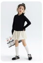 かぼちゃパンツ キッズ 女の子 ブルマ スコート 春夏 ハイウエスト ショート Aライン ストレッチ 通気 ソフト 薄手 ゆったり 涼しい スポーツ シンプル 黒 白