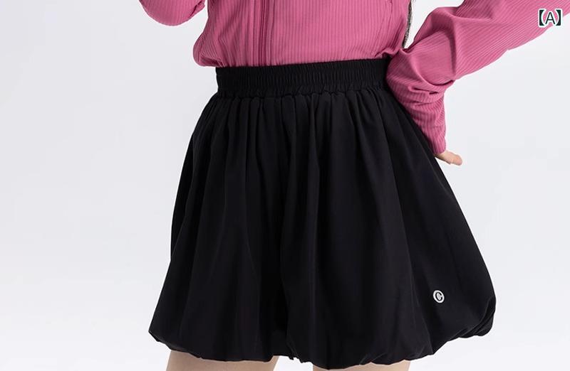 かぼちゃパンツ キッズ 女の子 ブルマ スコート 春夏 ハイウエスト ショート Aライ...