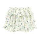 かぼちゃパンツ ベビー 夏 女の子 キッズ ブルマ 綿 ウエストゴム フリル ショート 薄手 通気 ソフト お出かけ かわいい プリンセス 花柄 無地 ギフト 出産祝い